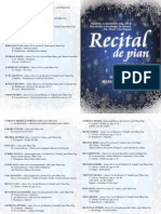 PROGRAM de SALA - Recital 21 Decembrie 2013
