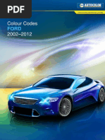 Nexa Autocolor Ford Colour Codes 2002 To 2012