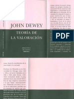 Dewey Teoria de La Valoracion