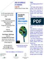 Locandina della presentazione a Milano il 6 Maggio 2014 del volume "La psicologia clinica in ospedale"