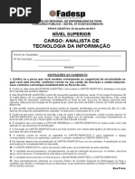 Analista de Tecnologia Da Informacao