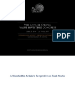 Richard Lashley Shareholder Activists Perspective On Bank Stocks