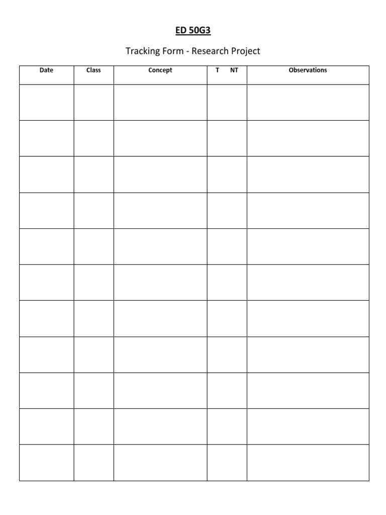 Student Research Log | PDF