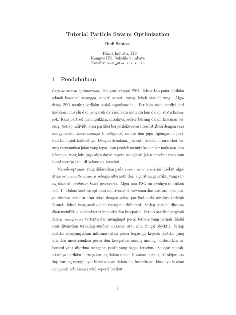 PSO | PDF