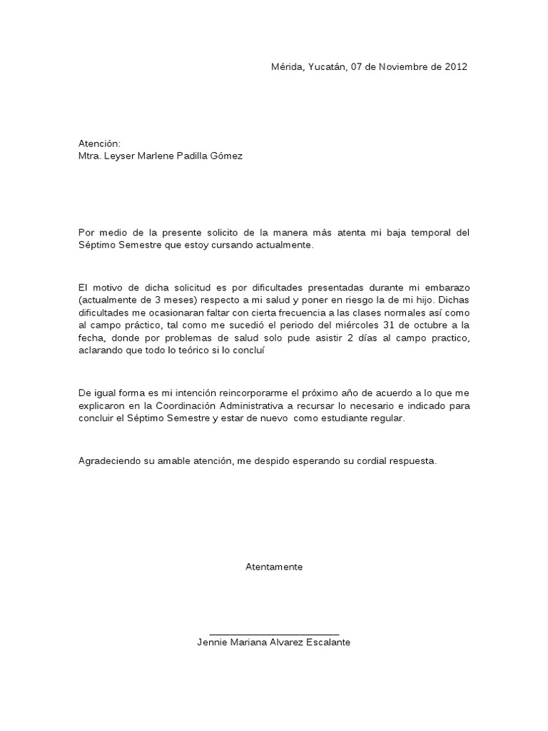 Carta Baja Temporal