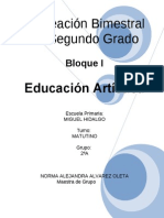 2do Grado - Bloque 1 - Educación Artística