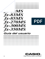 Manual Casio Fx82 Fx83 Fx85 Fx270 Fx300 Fx350 Ms