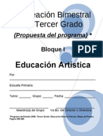 3er Grado - Bloque I - Educación Artística