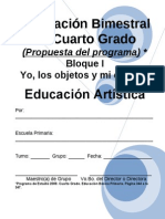 4to Grado - Bloque 1 - Eduación Artística