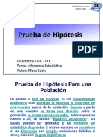 Prueba de Hipotesis