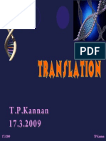 Genetic code and translation mechanism