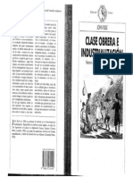 Rule John Clase Obrera e Industrializacion Historia Social de La Revolucion Industrial Britanica 1986