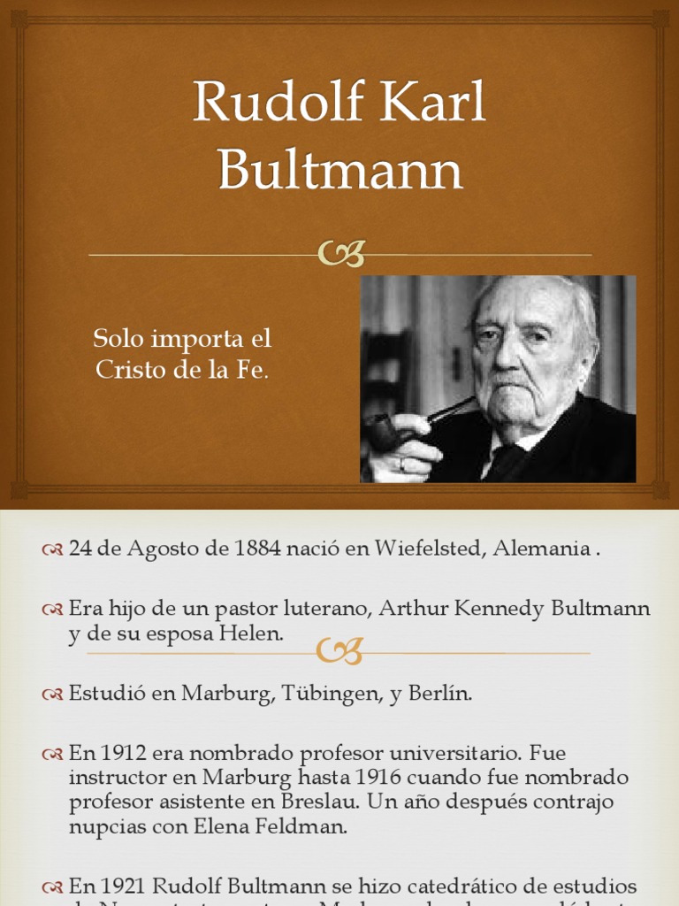Rudolf Karl Bultmann | PDF