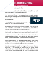 Como Controlar La Presion Arterial Alta