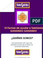 10 Formas de Ayudar a TeleGenio GANANDO-GANANDO