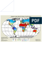 Koppen-Geiger World Climate Classification Map