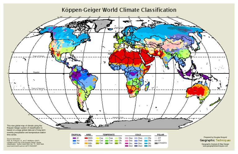 Koppen Geiger Climate Map Koppen-Geiger World Climate Classification Map | Pdf | Climate | Applied  And Interdisciplinary Physics