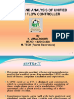 Control and Analysis of Unified Power Flow Controller: by K. Vimalagouri HT - NO: 13U01D4308 M. TECH (Power Electronics)