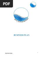 Business Plan for "Real Dutch Water"