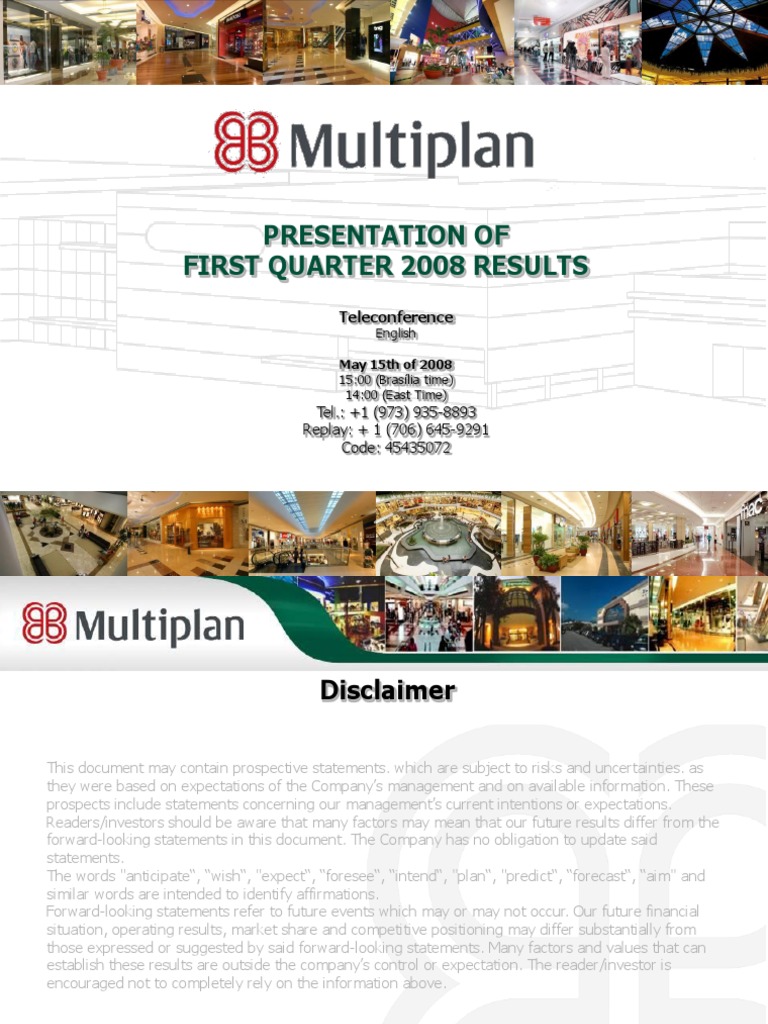 Q1 2008 Financial Results Overview | PDF | Standard & Poor's | Revenue