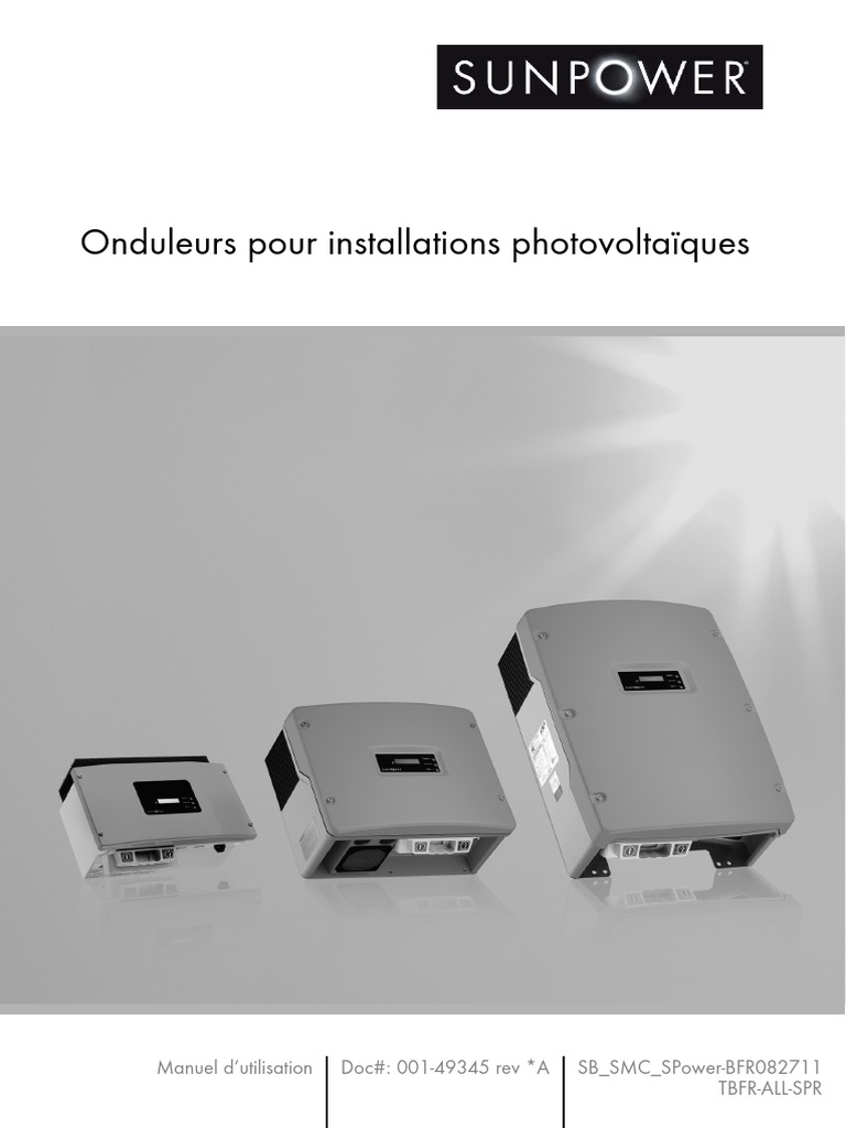 SunPower SPRM Inverter Manual Warranty France | PDF | Réseau électrique ...