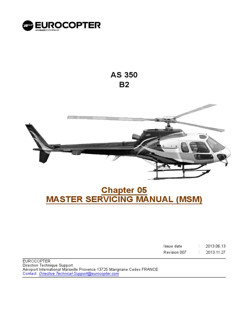 AS350 B2 Master Servicing Manual | PDF | Business