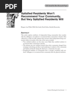 Download Satisfied Residents Wont Recommend Your Community But Very Satisfied Residents Will by ProMatura SN21646215 doc pdf