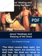 Jesus Healing and Raising The Dead in The New Testament of The Bible