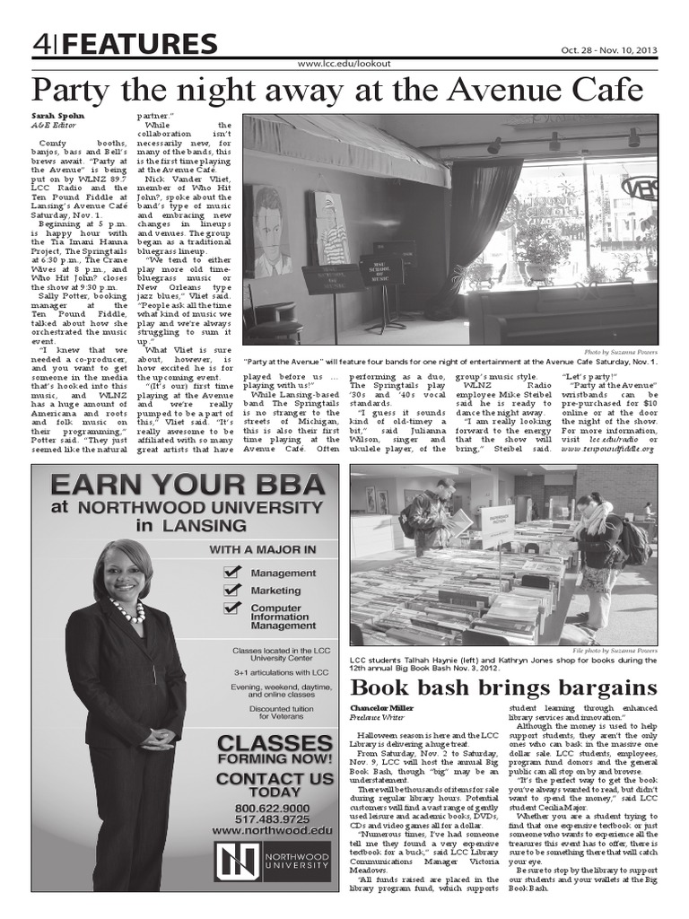 Lookout Page 4 For 10-28-13 | PDF | Folk Music | Leisure