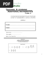 Add Math Differentiation