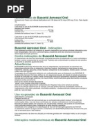 Bula do Noex® (budesonida) Spray Nasal | PDF | Gravidez | Biotransformação