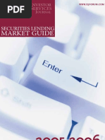 INVESTOR SERVICES JOURNAL SECURITIES LENDING MARKET GUIDE 2005 - 2006 