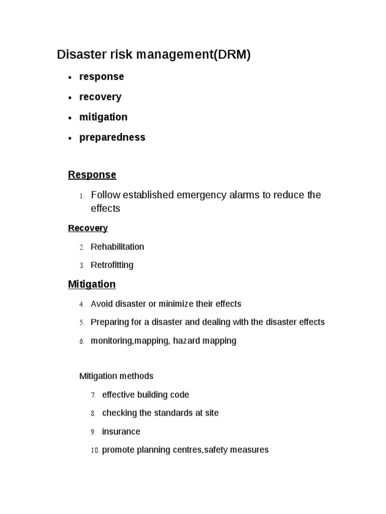Disaster Risk Management | PDF | Science & Mathematics