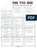 A - in Each Group of Sentences:: Circle The Correct One