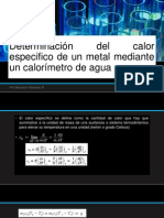 Determinación de capacidades caloríficas y calor de reacción