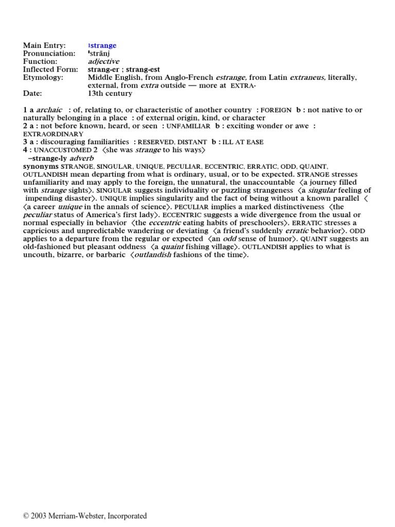 Stranger | PDF
