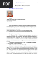 The Problem of Physical Space