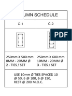 Column Schedulel