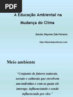 Slideshow apresentado por Declev Reyner sobre educação ambiental - II Fórum da Terra