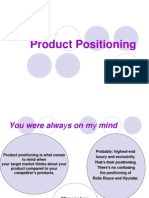 Product Positioning (Mba