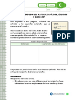 Caracteristicas de Solidos y Liquidos Experimento