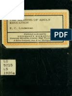 Eduard C. Lindeman - The Meaning of Adult Education