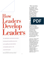 How Leaders Develop Leaders