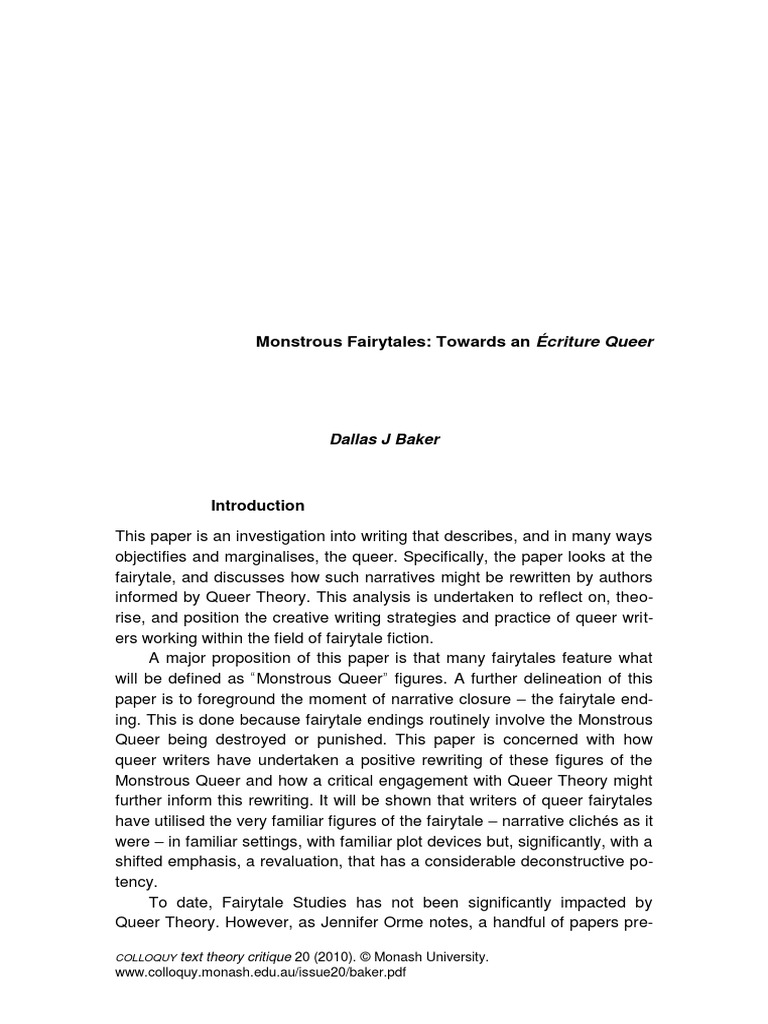 The Monstrous Feminine