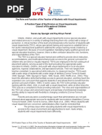 the role and function of the teacher of students with visual impairments  for web 11-14-13