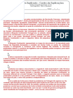 A.3 Teste Diagnóstico - 1820 e o Liberalismo (1) - Soluções