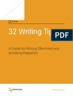 WriteCheck 32 Tips