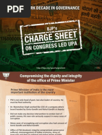 BJP's Chargesheet against Congress led uPA