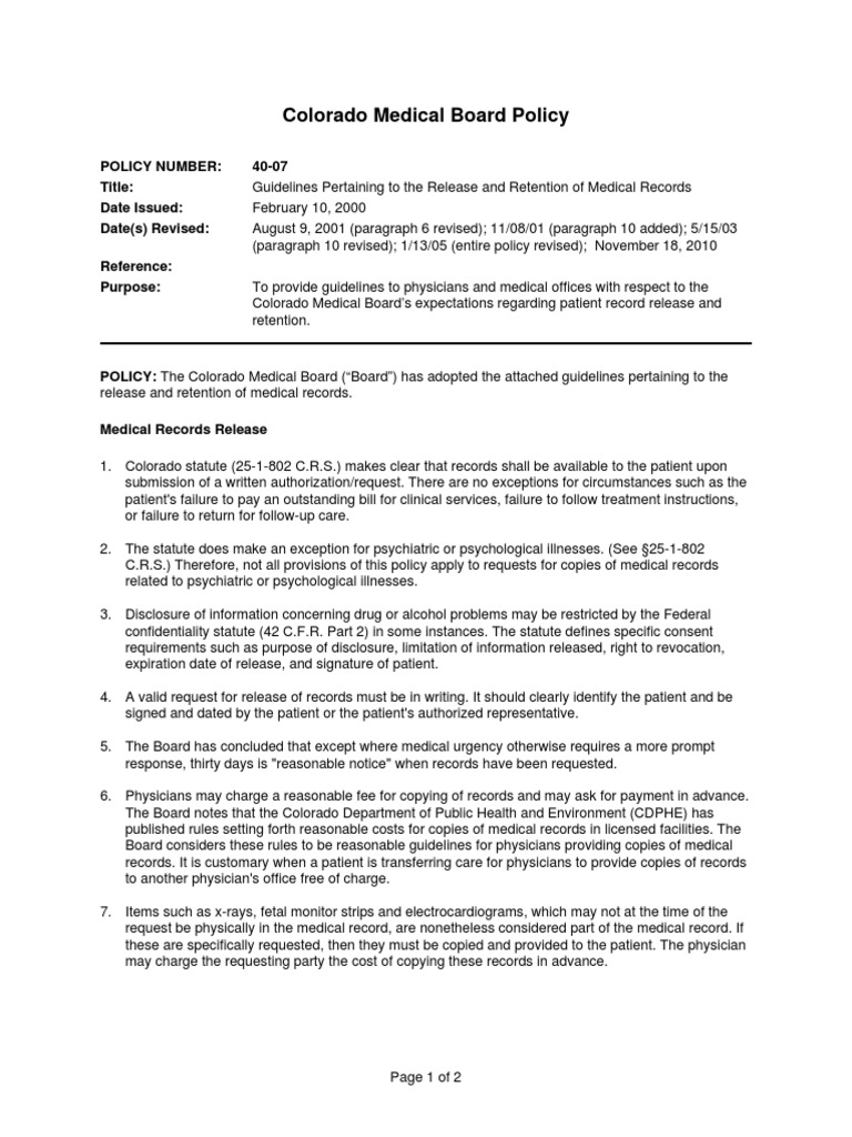 Records Qualifications Health