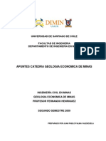 Apuntes Geologia Economica de Minas II 2009